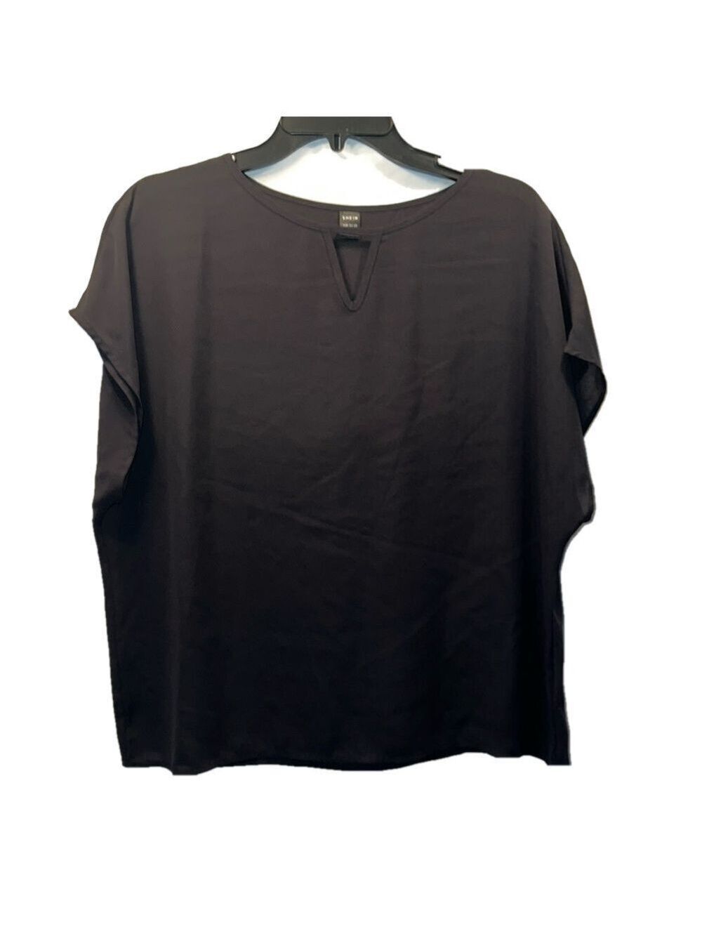 Black Dress Top, Size XL, PTP 23”, Length 25”, 100% Polyester